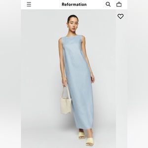 Reformation Marcie linen dress size 0 or xs